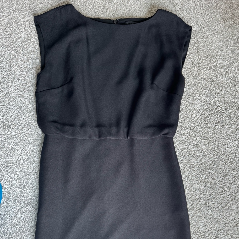 Banana Republic Black Drape Back Dress Size: 4